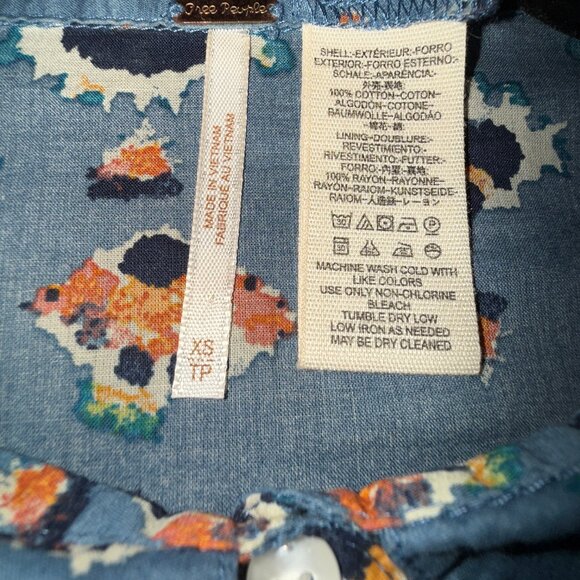 Free People Papillion Dress Sz XS - Picture 8 of 11